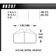 Brzdové desky HAWK performance Hawk Brake Pad Black (12 mm) HB237M.480 | race-shop.cz