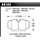 Brzdové desky HAWK performance Hawk Brake Pad Performance Ceramic HB195Z.640 | race-shop.cz