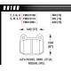 Brzdové desky HAWK performance Hawk Brake Pad DTC-30 (14 mm) HB180W.560 | race-shop.cz
