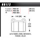 Brzdové desky HAWK performance Hawk Brake Pad DTC-60 (15 mm) HB172G.595 | race-shop.cz