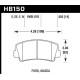 Brzdové desky HAWK performance Hawk Brake Pad HP Plus HB150N.555 | race-shop.cz