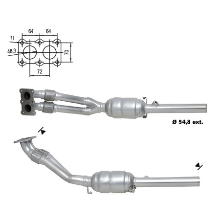 DPF a katalyzátory Magnaflow pro konkrétní model Magnaflow Katalyzátor na AUDI SEAT | race-shop.cz