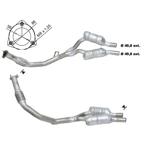DPF a katalyzátory Magnaflow pro konkrétní model Magnaflow Katalyzátor na AUDI VOLKSWAGEN | race-shop.cz