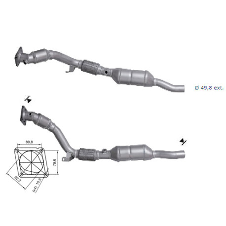 DPF a katalyzátory Magnaflow pro konkrétní model Magnaflow Katalyzátor na AUDI | race-shop.cz