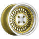 ALU disky klutch Klutch SL1 15x8,5 ET17 4x100 Gold w/ Machined Lip | race-shop.cz
