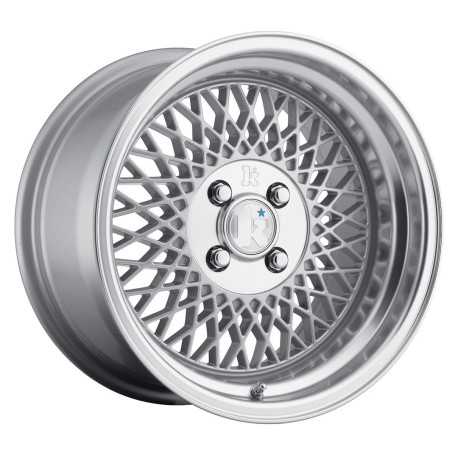 ALU disky klutch Klutch SL1 16x8 ET15 4x100 Silver w/ Machined Lip | race-shop.cz