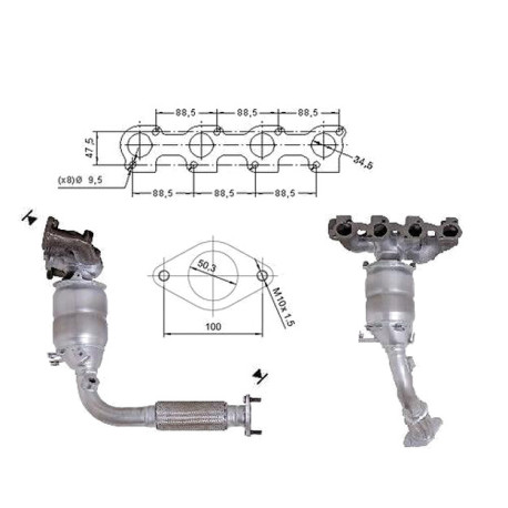 DPF a katalyzátory Magnaflow pro konkrétní model Magnaflow Katalyzátor na FORD | race-shop.cz