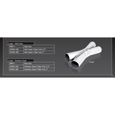 X spojky Nerezová ocel pipe exhaust X 63mm (2,5") | race-shop.cz