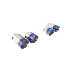 4" Blue Quad Tips pro AUDI S3 2013-2020 8V HATCH