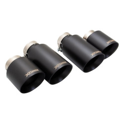 4" Černé koncovky Quad pro AUDI S3 2013-2020 8V HATCH