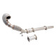 Down pipe, dump pipe 3" Downpipe s High-Flow Catalytic Converter (pouze na okruh) pro VOLKSWAGEN GOLF 2013-2020 GTI MK 7 & 7.5 | race-shop.cz