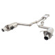 Výfukové systémy XFORCE 3" Cat-Back System s Round Varex Mufflers pro FORD MUSTANG 2015-2017 GT FASTBACK 5.0L | race-shop.cz