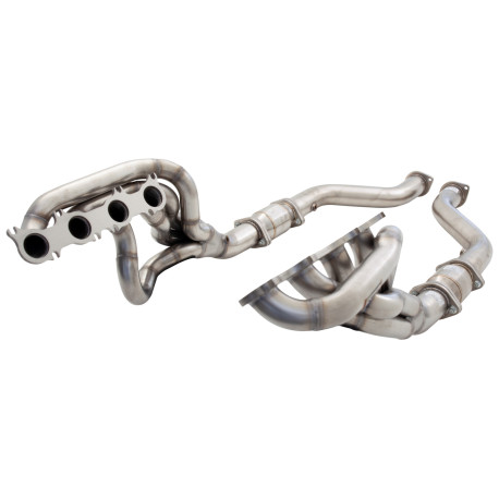 Výfukové systémy XFORCE 1"7/8 výfukové svody s High-Flow Catalytic Converters pro FORD MUSTANG 2015-2017 CONVERTIBLE GT 5.0L V8 (pouze na okruh) | race-shop.cz