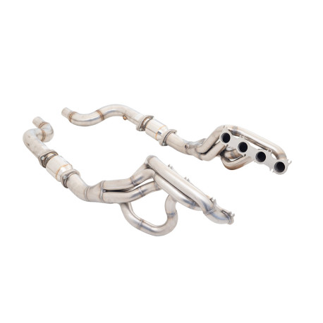 Výfukové systémy XFORCE 1"7/8 výfukové svody s High-Flow Catalytic Converters pro FORD MUSTANG 2018- GT FASTBACK 5.0L (pouze na okruh) | race-shop.cz