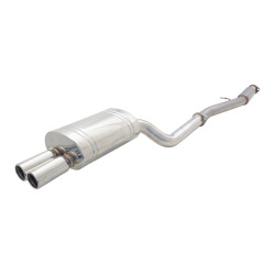 3" Cat-Back System s Oválný tlumič výfuku s dvojitou koncovkou pro SUBARU IMPREZA 1994-2007 WRX-STI GC GD GG