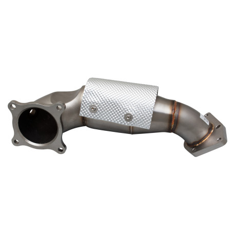 Down pipe, dump pipe 4"-3" Downpipe s High-Flow Catalytic Converter (pouze na okruh) pro HONDA CIVIC 2017- TYPE R FK8 | race-shop.cz