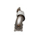 Down pipe, dump pipe 4"-3" Downpipe s High-Flow Catalytic Converter (pouze na okruh) pro HONDA CIVIC 2017- TYPE R FK8 | race-shop.cz