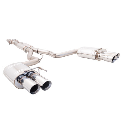 Výfukové systémy XFORCE 3" Cat-Back System s Oválnými Tlumiči pro FORD MUSTANG 2018- GT FASTBACK 5.0L | GT COUPE | race-shop.cz