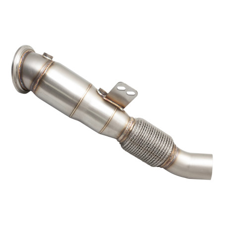 Down pipe, dump pipe 4"-3 3/8" Downpipe s High-Flow Katalyzátor (pouze na okruh) pro TOYOTA SUPRA 2019- MK5 A90, J29 | race-shop.cz