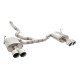 Výfukové systémy XFORCE 3" Cat-Back System s Oválnými Tlumiči (STREET SYSTEM) pro SUBARU IMPREZA 2011-2014 WRX SEDAN (G3) S2 | race-shop.cz