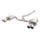 Výfukové systémy XFORCE 3" Cat-Back System s Oválnými Tlumiči (STREET SYSTEM) pro SUBARU IMPREZA 2011-2014 WRX SEDAN (G3) S2 | race-shop.cz