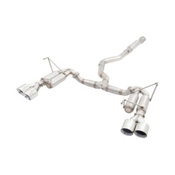XForce 3" Systém Cat-Back + kulaté tlumiče (závodní) pro SUBARU IMPREZA 2011-2014 WRX SEDAN (G3) S2