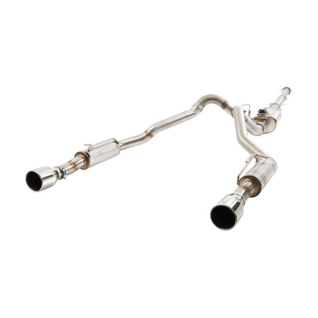 Výfukové systémy XFORCE 3.5" to twin 3″ Varex Cat-Back System for DODGE RAM 2019- 1500 5.7L HEMI DT 5TH Gen | race-shop.cz