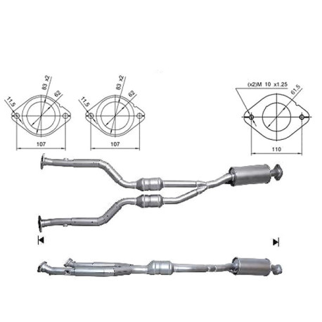 DPF a katalyzátory Magnaflow pro konkrétní model Magnaflow Katalyzátor na LEXUS | race-shop.cz