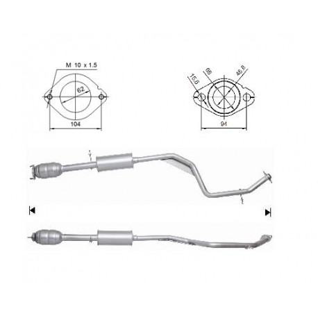 DPF a katalyzátory Magnaflow pro konkrétní model Magnaflow Katalyzátor na MAZDA | race-shop.cz
