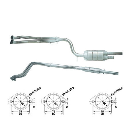 DPF a katalyzátory Magnaflow pro konkrétní model Magnaflow Katalyzátor na MERCEDES | race-shop.cz
