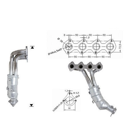 DPF a katalyzátory Magnaflow pro konkrétní model Magnaflow Katalyzátor na MERCEDES | race-shop.cz