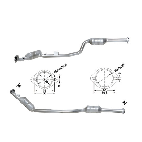 DPF a katalyzátory Magnaflow pro konkrétní model Magnaflow Katalyzátor na MERCEDES | race-shop.cz
