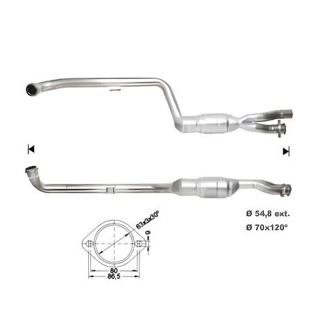 DPF a katalyzátory Magnaflow pro konkrétní model Magnaflow Katalyzátor na MERCEDES | race-shop.cz