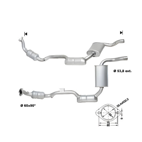 DPF a katalyzátory Magnaflow pro konkrétní model Magnaflow Katalyzátor na MERCEDES | race-shop.cz