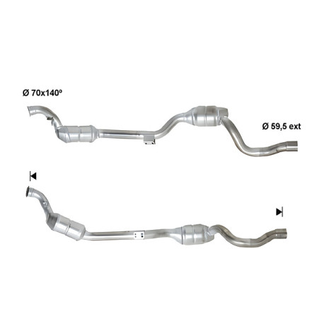 DPF a katalyzátory Magnaflow pro konkrétní model Magnaflow Katalyzátor na MERCEDES | race-shop.cz