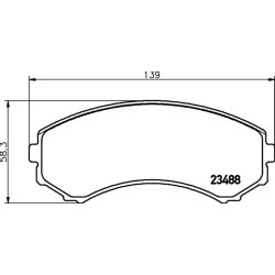 Pedders 6820288 TrakRyder Kevlar Keramické desky