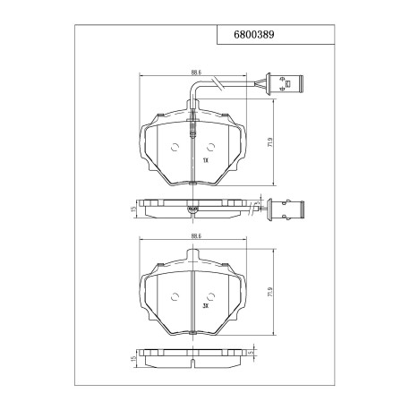 Brzdy Pedders Brzdové destičky Pedders 6800389 | race-shop.cz