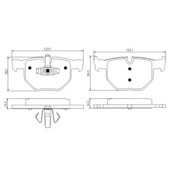 Pedders 6720049E SportsRyder EURO Kevlar Ceramic destičky
