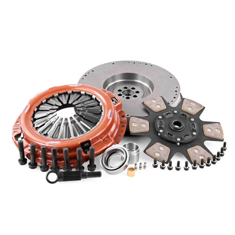Spojky a setrvačníky Xtreme KNI28509-1B Clutch Kit Xtreme Outback Heavy Duty Sprung Ceramic Incl Flywheel 670Nm 1100KG (40%) | race-shop.cz