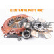 Spojky a setrvačníky Xtreme KNI28009-1B Clutch Kit Xtreme Outback Heavy Duty Sprung Ceramic 670Nm | race-shop.cz