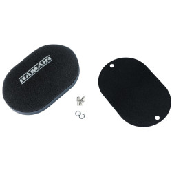 RAMAIR domed carb air filter with blank baseplate