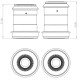 SuperPro Front Lower Control Arm Inner Bush Kit (80ShA) | race-shop.cz