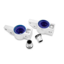 SuperPro Front Lower Control Arm Inner Rear Bush Kit Double Offset Anti-Lift Performance Motorsport +0.5° Caster, 90 ShA