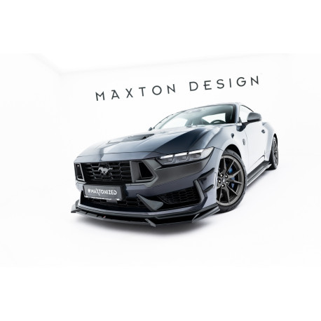 Body kit a vizuální doplňky MAXTON DESIGN přední splitter pro Ford Mustang Dark Horse Mk7, lesklá černá, V1 | race-shop.cz