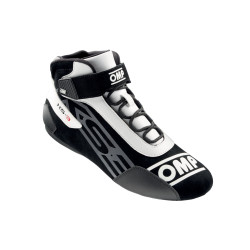 Kartingové boty OMP KS-3, černá/bílá