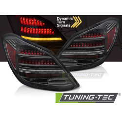 LED ZADNÍ SVĚTLA BLACK červené SEQ do MERCEDES C-CLASS W205 14-21