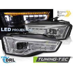 LED PŘEDNÍ SVĚTLA LED CHROME SEQ do AUDI A5 11-16