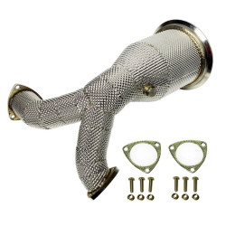 Downpipes tepelným štítem pro Audi A6 C8 55TFSI, EA839 motor, 2018+