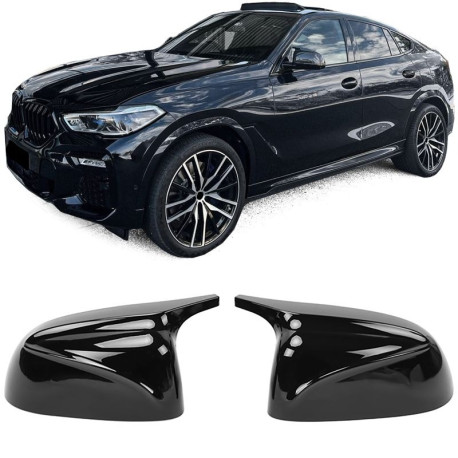 Zpětná zrcátka a kryty na zpětná zrcátka Kryty zrcátek černé lesklé, vhodné pro výměnu BMW X5 G05 | race-shop.cz