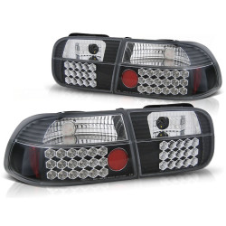 LED ZADNÍ SVĚTLA HONDA CIVIC 09.91-08.95 2D/4D ČERNÁ LED